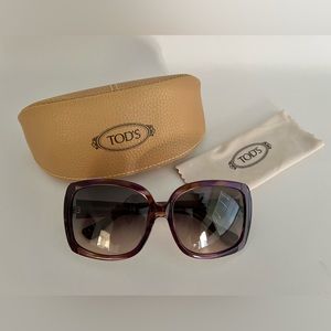 TODS oversized square sunglasses.